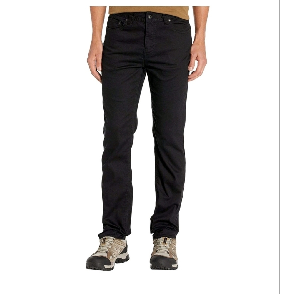 Prana Bridger Jean Slim Fit Straight Leg Pants Men's Size 40x36 Black Out